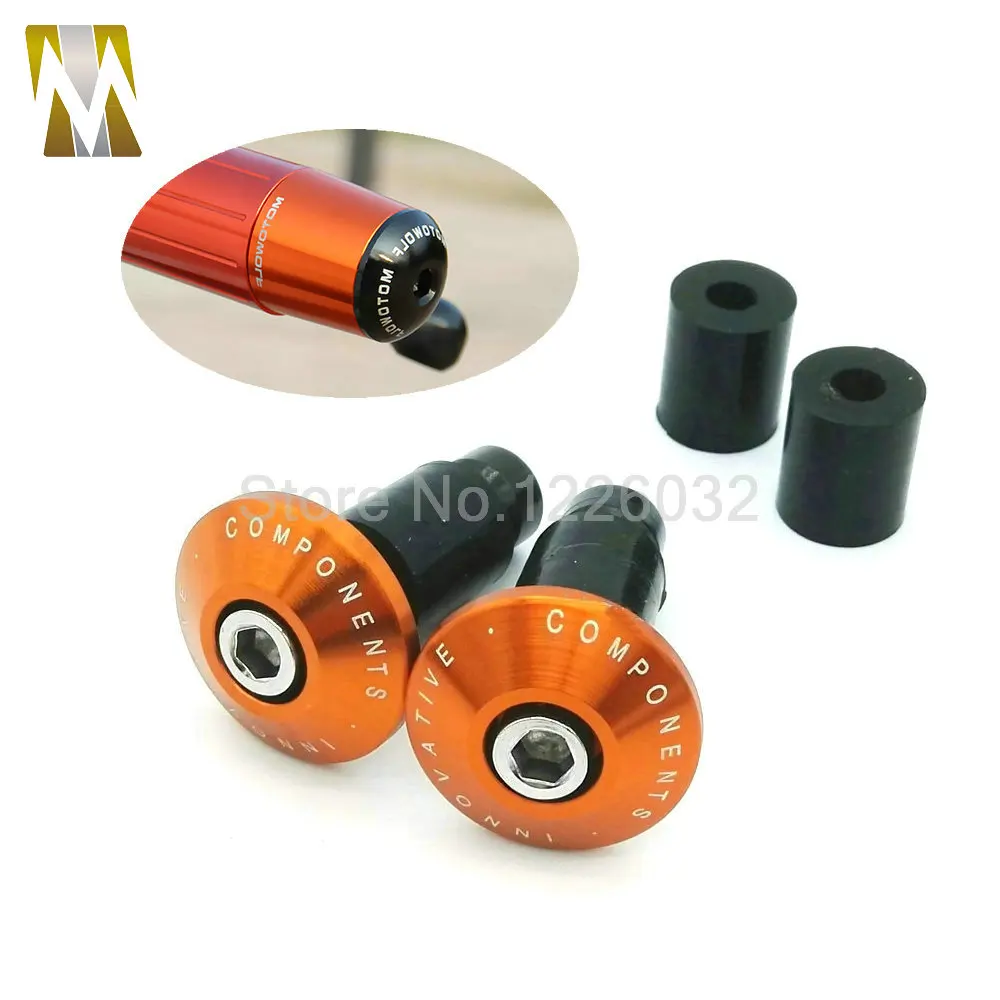 Hot sale New Orange Color Motorcycle CNC Aluminum Handlebar Grips
