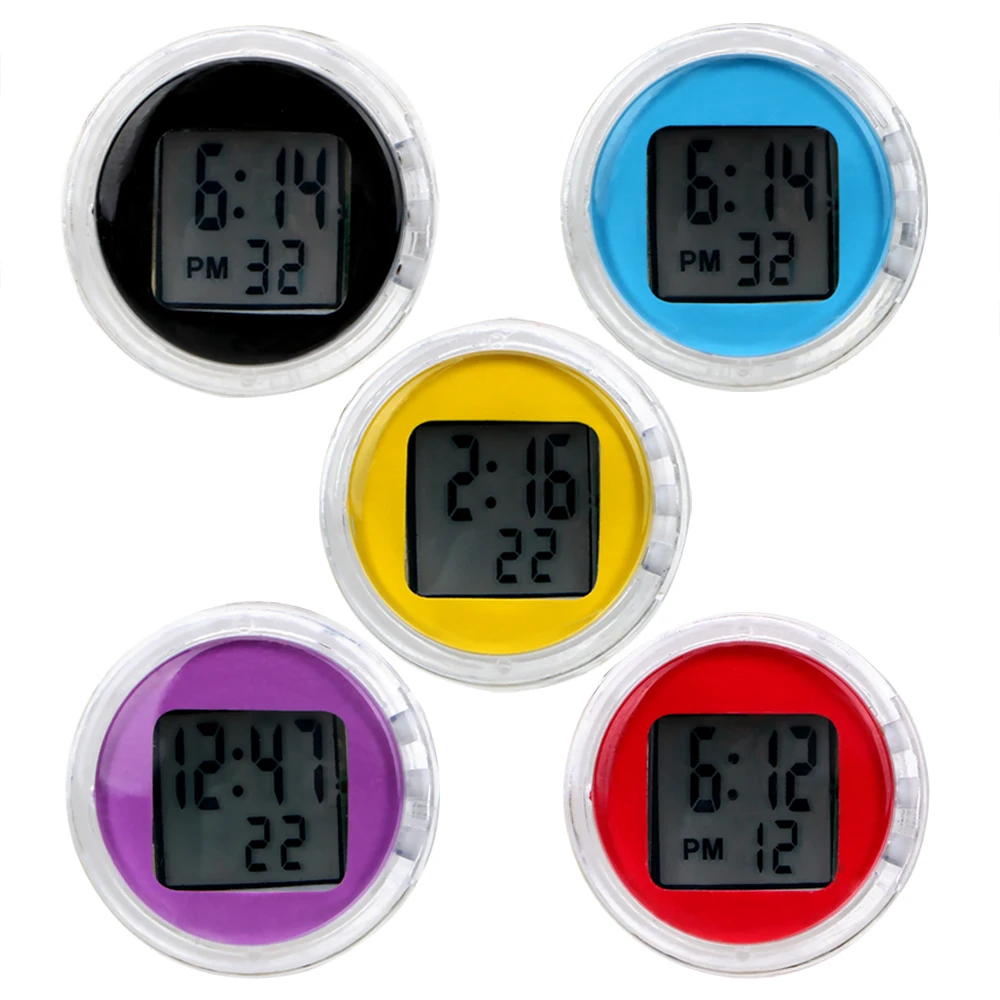 

HD Mirror Digital Display High Precision Mini Electronic Watch Car Clock Auto Electronic Clock Car Decoration