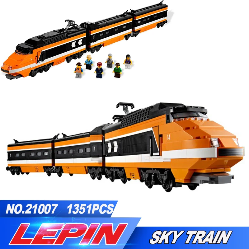 

DHL lepin 21007 1351Pcs Out of print, the sky train Model Building Kits Blocks Bricks Toys Compatible legoed With 10233