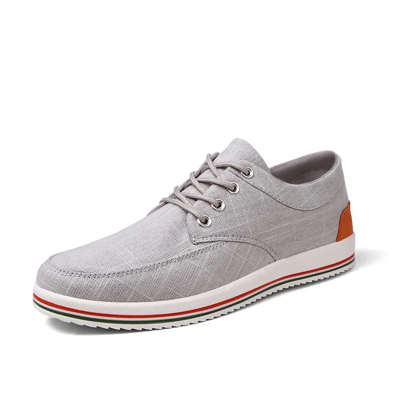 

New Sports Shoes for Male Casual Mens Canvas Shoes for Men Lace-Up Brand Fashion Sneakers Male Flat Loafers Chaussure Homme