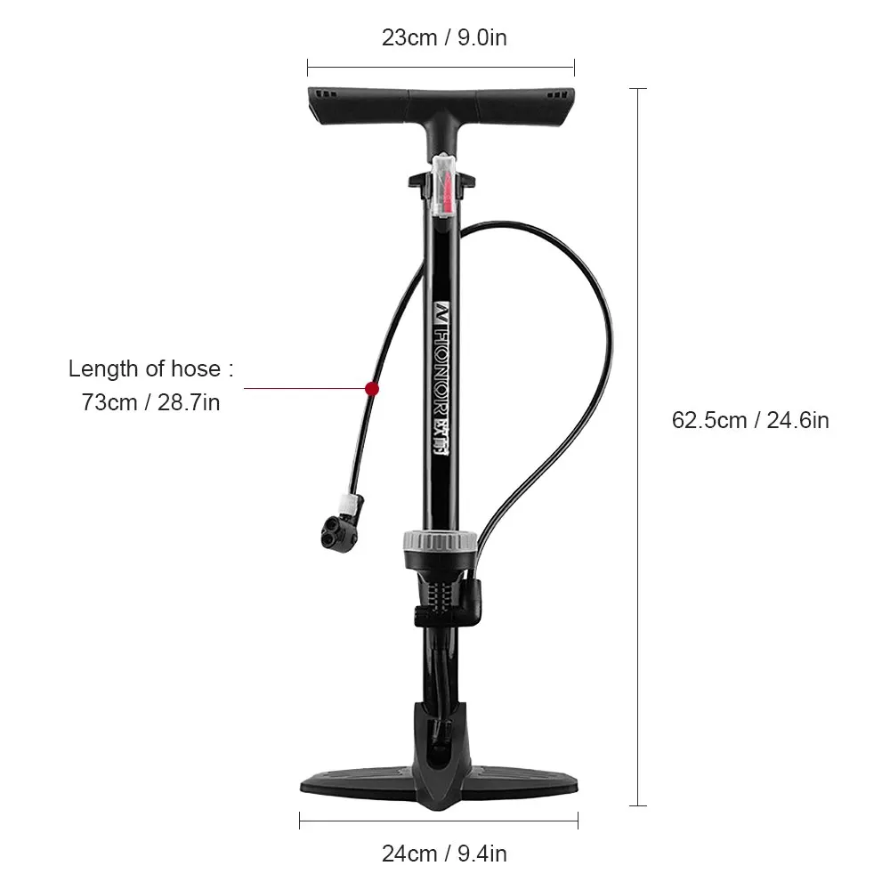 Lixada велосипедный насос 160PSI MTB дорожный напольный насос твердый быстрый безопасный надувной клапан co2 насос для накачивания шин Аксессуары для велосипеда