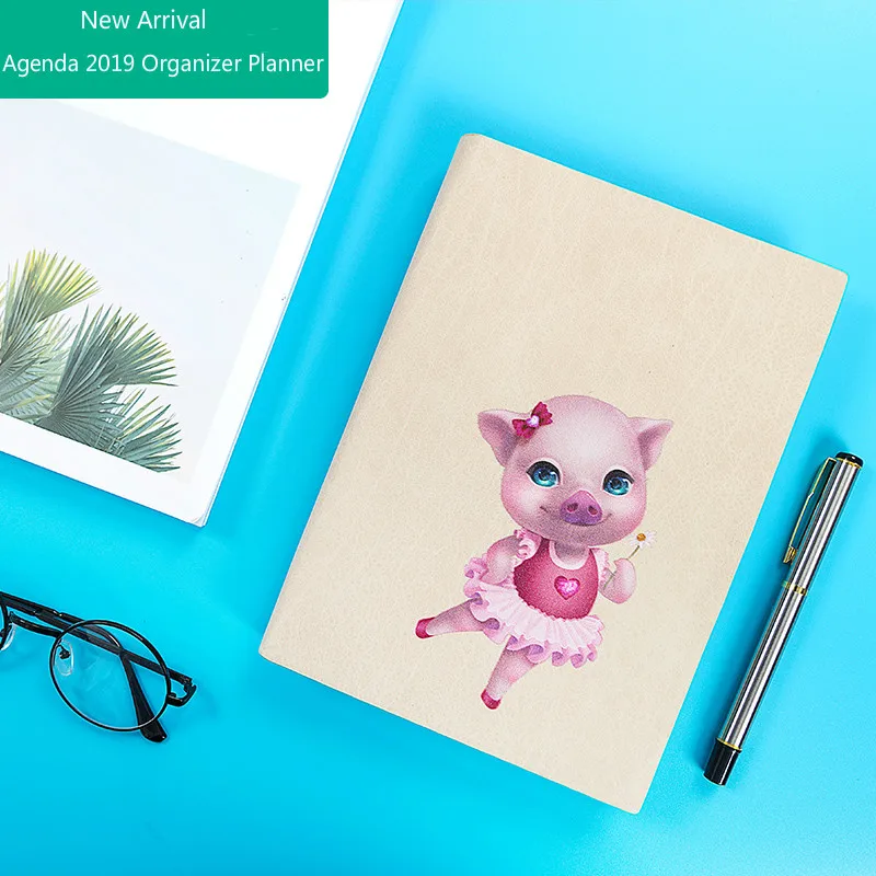 

A5 Agenda 2019 Planner Organizer Cute Notebook Stationery Planner Kawaii Journal Diary 2019 Daily Weekly Planner 2019 Notebook