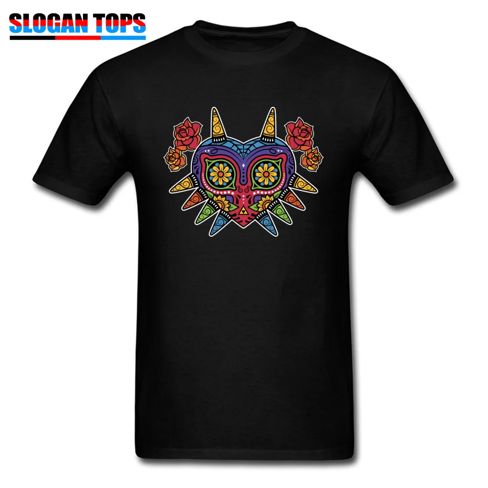 Majora's Mask Футболка мужская 100% хлопок футболка Легенда о Zelda игра Молодежный стиль