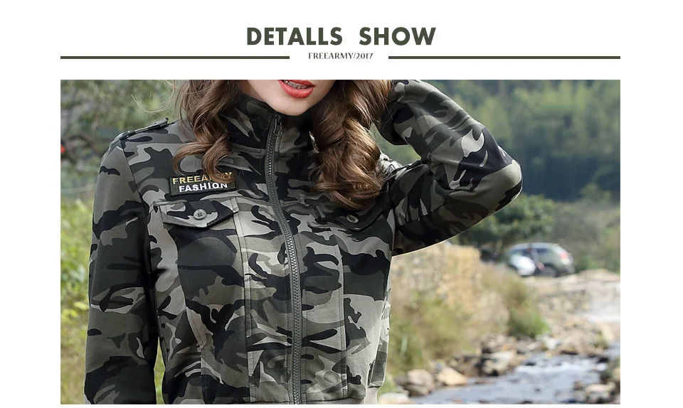 FREEARMY Brand Womens Sets Camouflage 2 Piece Sweat Suit Set Pants+Short Jacket Slim Womens Clothing Female Tracksuit Suit Set