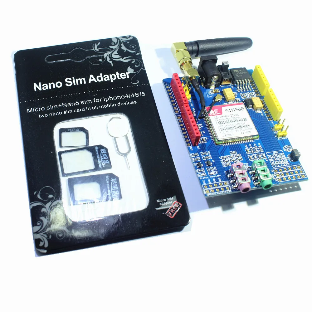 Макетная плата SIM900 GPRS GSM четырехдиапазонный модуль для Arduino Smart Home|module for arduino|module