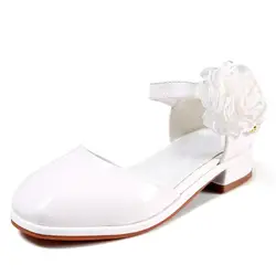 Новый Весна/Лето кожаная женская обувь детей в с лакированная кожа принцесса обувь для стрит-данса дети малышей обувь 02A
