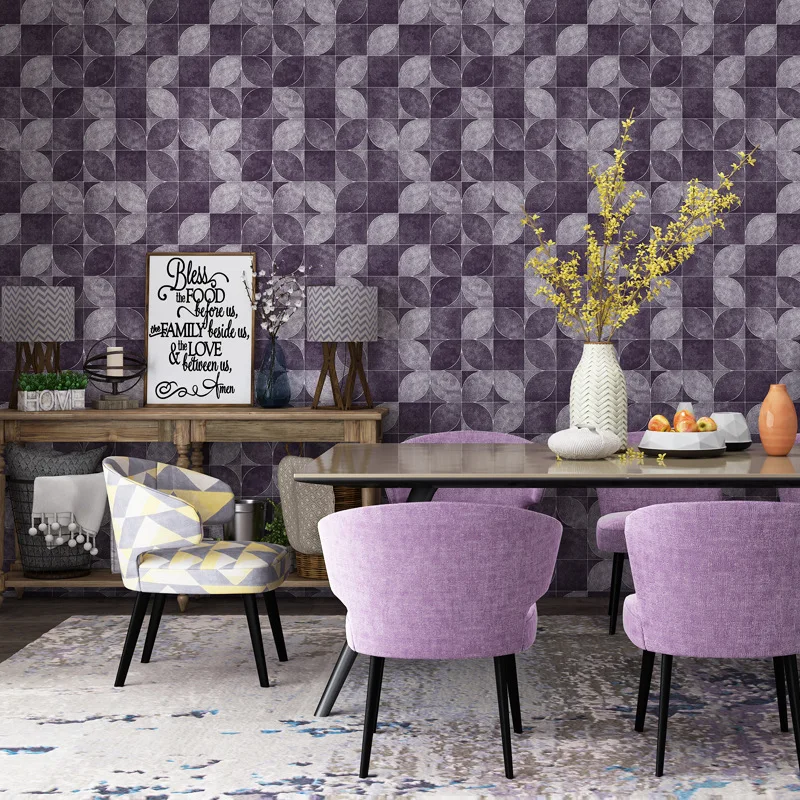 

3D Vintage Mural wallpaper Square lattice petals WallPapers decor Coffee shop&Bar&Restraunt 53x1000cmrs papel de parede tapete