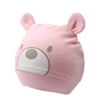 

Autumn Newborn Baby Hat Catoon Bear Baby Hat For Newborn Girls Cotton Cute Baby Boy's Beanie With Ears Baby Girls Clothing 0-9M