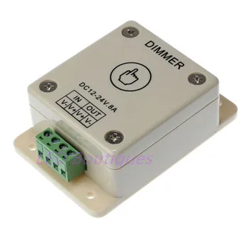 

DC12v-24v 8A LED Light Touch Dimmer Brightness Adjustable Control led dimmer for single 5050 3528 5630 led strip