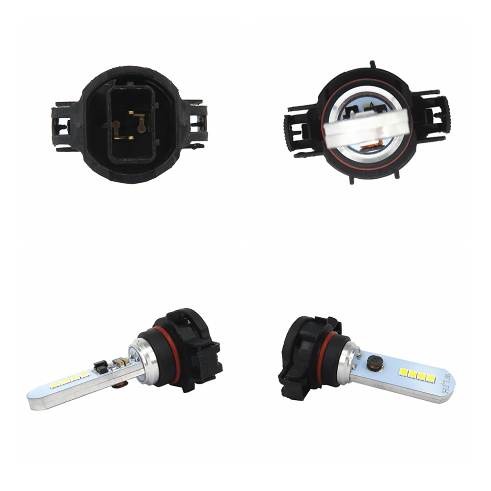 Wljh Carro Auto Led h7 h8 H27 880 881 9006 ps x 24 w T15 W16w 921 Reversa Cauda Nevoeiro Lâmpada Dia Correndo Drl 2x Luz 27 h8 h27 880 881 9006 ps x