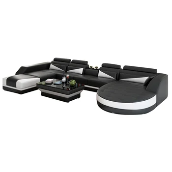 

Modern sofa set, made in china leather sofa, wood frame with high density sponge