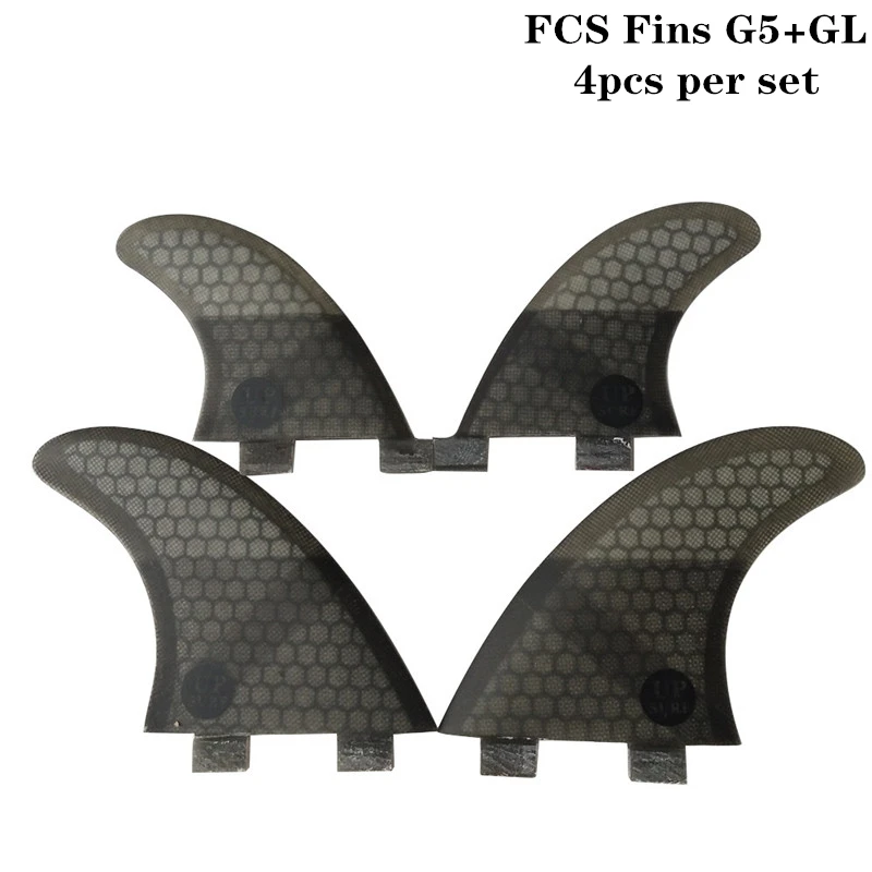 FCS G5+ GL в комплекте 4 цвета соты Upsurf логотип доска для серфинга FCS Quad fin наборы