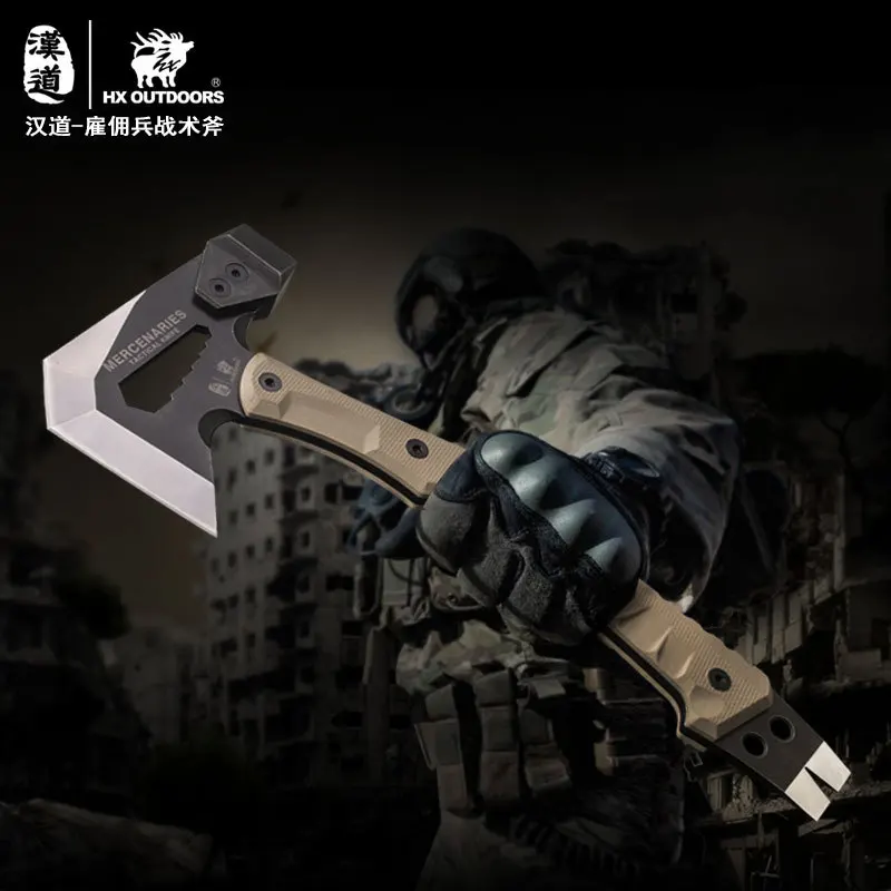 HX OUTDOORS Mercenarys Axe Rescue Многофункциональный взрывозащищенный лагерный артиллерийский огнестрельный молот