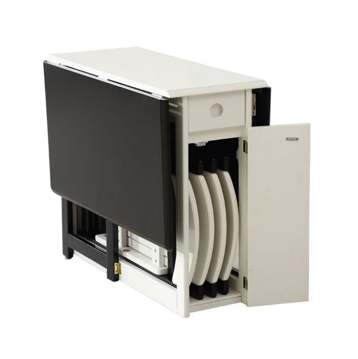 1 Set Table Chair Combination Multifunction Modern Simplicity Style Solid Wood Scalable Folding Dining Room Desk 1 Set Table Chair Combination Multifunction Modern Simplicity Style Solid Wood Scalable Folding Dining Room Desk