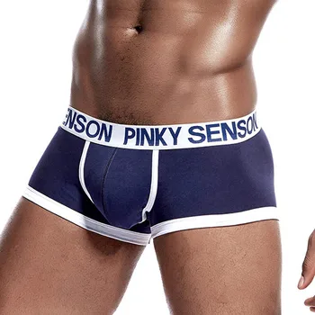 

Men Sexy Breathable Gay Men's Boxer Trunks Soft Male Panties Sleepwear Cotton Underwears Boxers Shorts