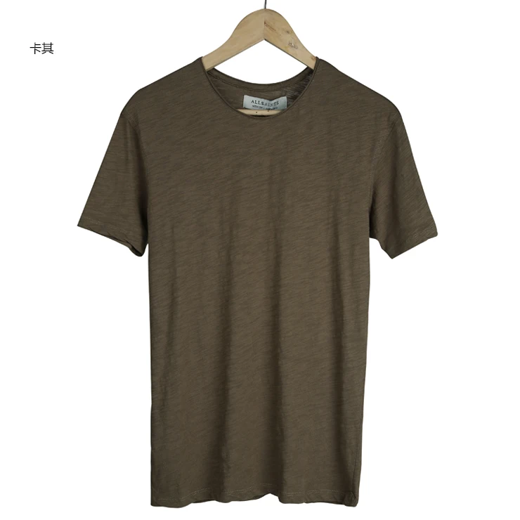 Летняя Новинка, мужские футболки из бамбукового хлопка, дышащие мужские нижнее белье, однотонная облегающая футболка с круглым вырезом и коротким рукавом, бренд T4172