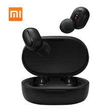 Xiaomi Redmi Airdots Basic Bluetooth 5,0 TWS наушники настоящие Беспроводные наушники с микрофоном Стерео спортивные DSP гарнитура с шумоподавителем