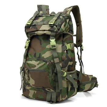 

Men Oxford Waterproof Large Capacity Travel Black Backpack 40L Male Casual Anti Theft Camouflage Bag
