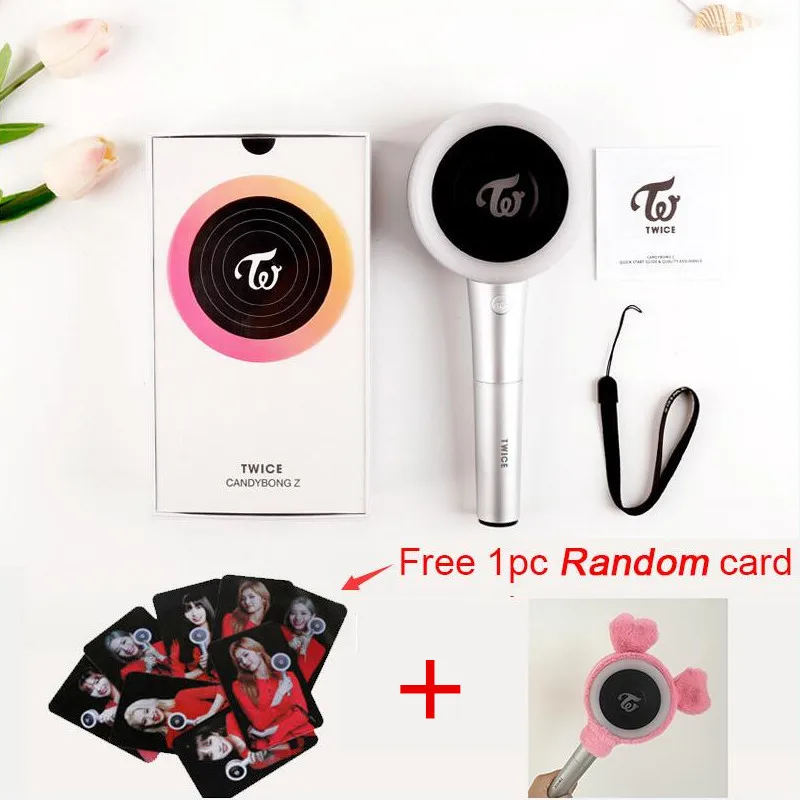 

YOUPOP KPOP TWICE Ver.2 2019 New CANDYBONG Light Stick Concerts Album Glow Lamp Lightstick Free Gift Plush Head Cover LU6725