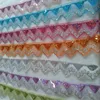 10Yard Sequin African Lace Paillettes Organza Fabric Material Ribbon Braid Trim Sew Dance Clothes Curtain Accessory Gold Silver ► Photo 1/6