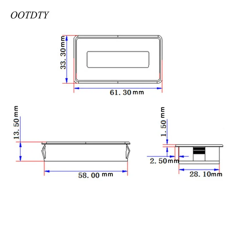 OOTDTY В 8-70 в ЖК-дисплей свинцово-кислотная литиевых батарея ёмкость индикатор вольтметр напряжение тестер GY-6S