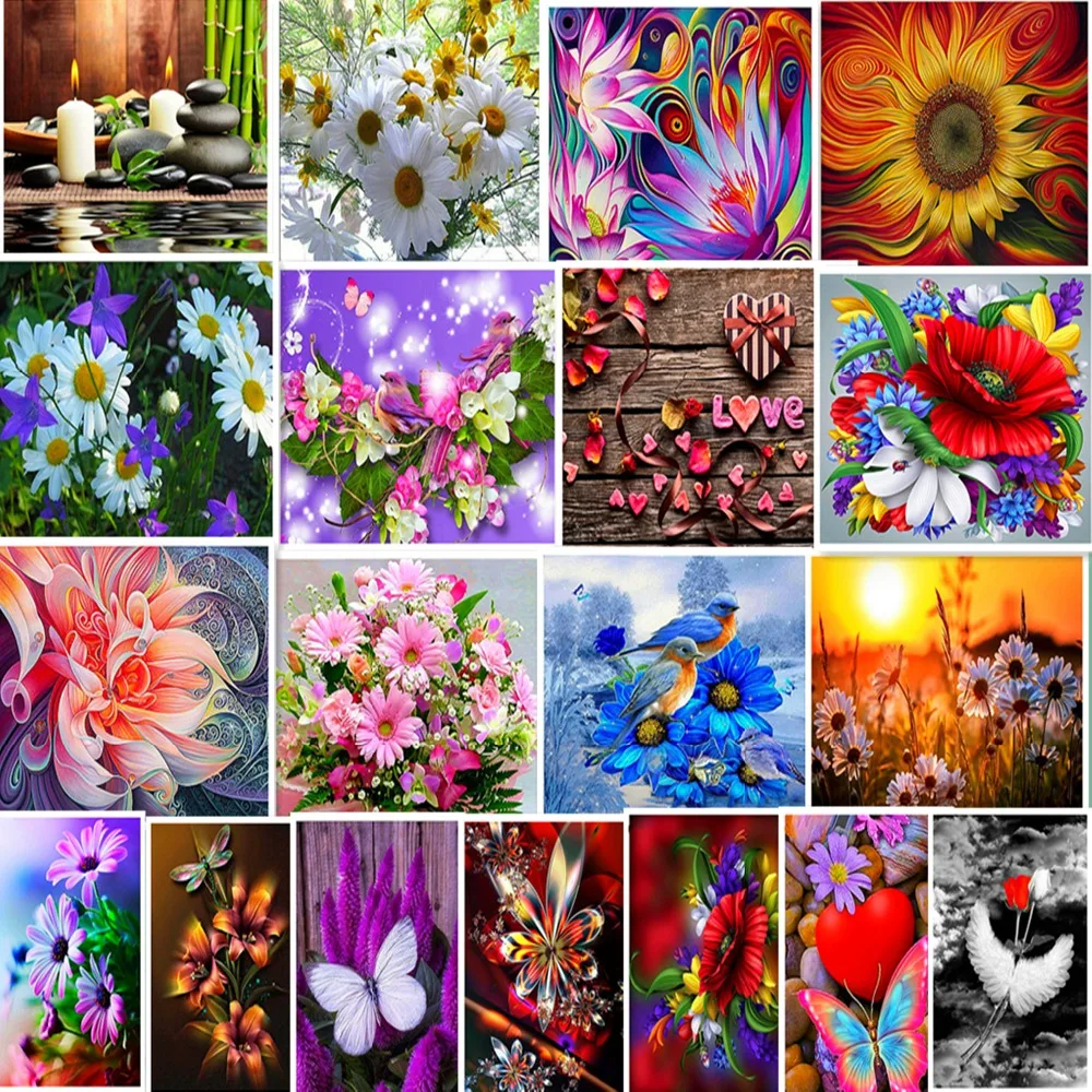 

5d DIY diamond embroidery,butterfly flower,Full square/round daimond painting mosaic Rhinestone by numbers Wedding decoration