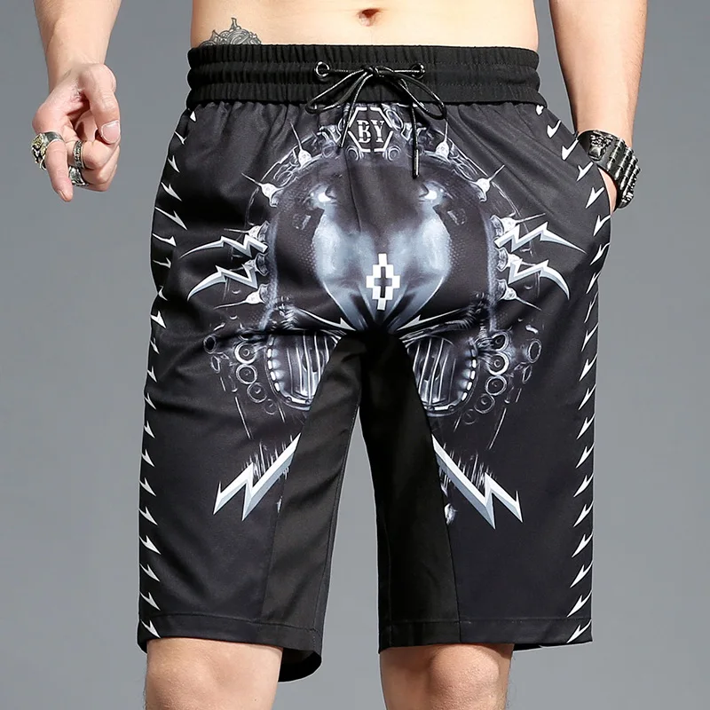 Новая мода Deisgn европейский и американский ветер Забавный принт шорты мужские Скейтборд хип хоп Канье Уэст шорты мужские Джастин Бибер