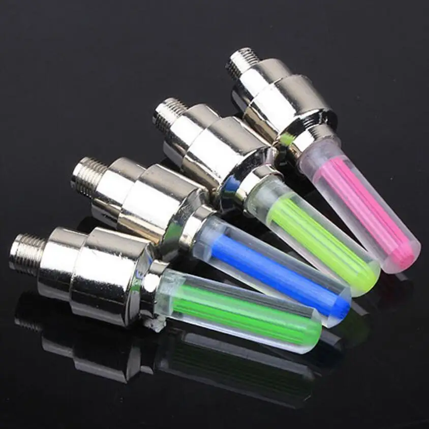 Sale Bike Accessories Bicycle Light Colorful LED Bike light Car Tyre Cycling bycicle Wheel Valve Caps Spokes lights 3