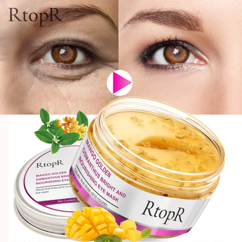 

RTOPR Eye Mask Serum Mango Golden Osmanthus Bright And Nourishing Skin Care Anti-Puffiness Dark Circle Anti-Aging Treatment Mask