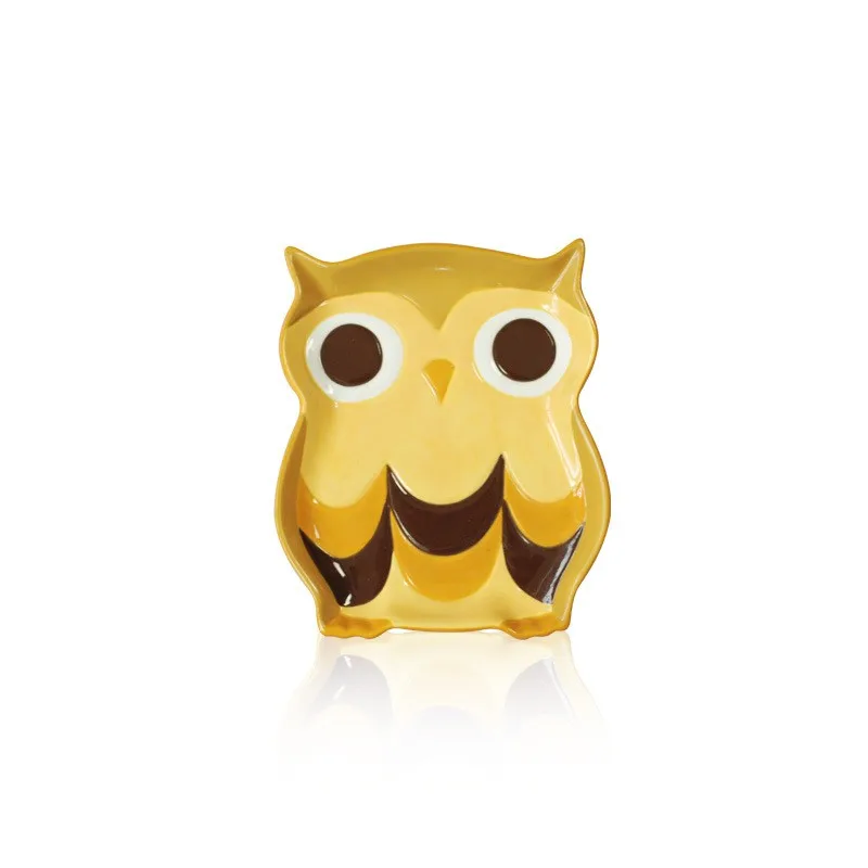 2017 Toddler Baby Kids Child Feeding Lid Training Bowl with Spoon Cartoon Cartoon owl shape Baby Feeding Ceramic Tableware Plat 2017 Toddler Baby Kids Child Feeding Lid Training Bowl with Spoon Cartoon Cartoon owl shape Baby Feeding Ceramic Tableware Plat