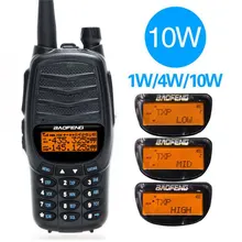 Baofeng UV-X9 Plus power ful рация Тройная 10 Вт/4 Вт/1 Вт Высокая мощность двойной PTT VHF/UHF Двухдиапазонная 10 км дальность портативного радио