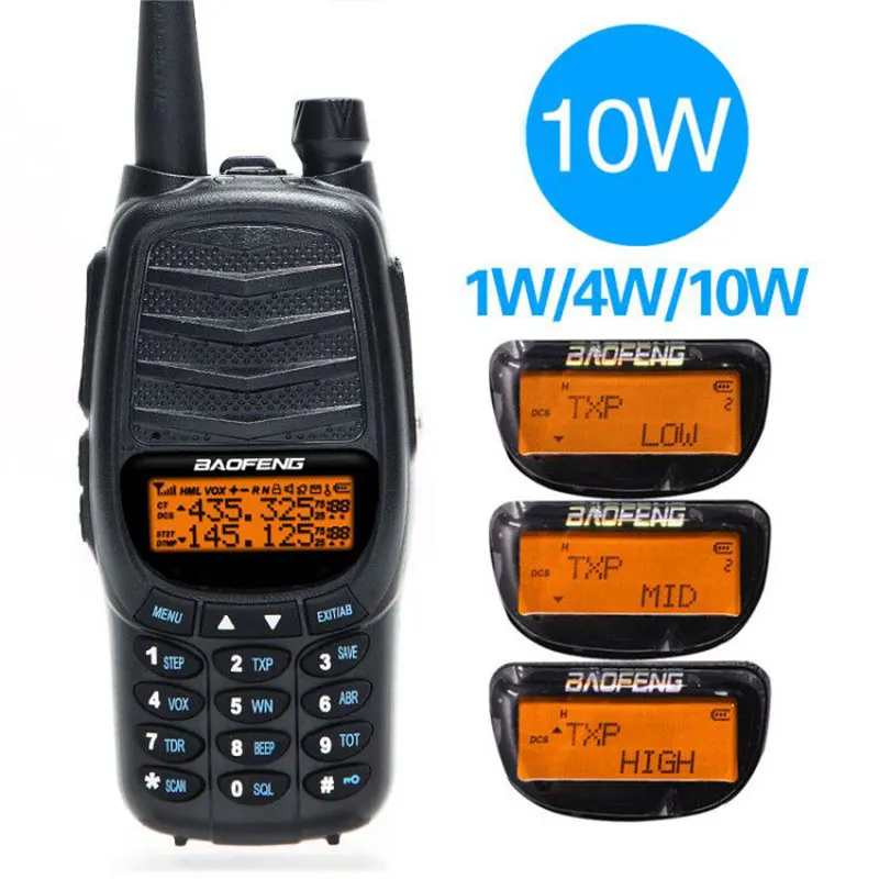 Baofeng UV X9 Plus мощная портативная рация с тройной частотой 10 Вт/4 Вт/1 Вт высокая
