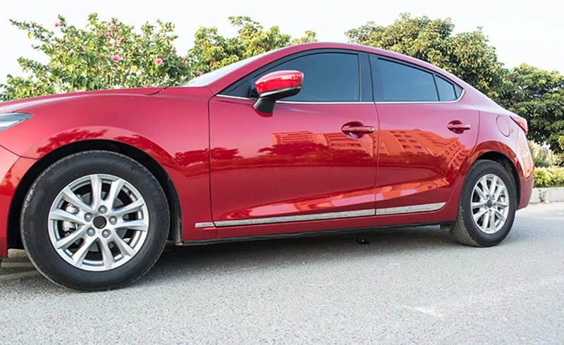 Для Mazda 3 наружный корпус автомобильной двери из нержавеющей стали Боковая защитная накладка с декоративными полосками
