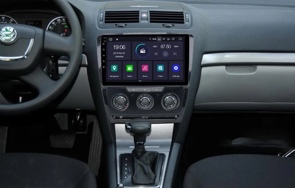Excellent Auto Radio Car multimedia Android 9.0 PX6 for Skoda Octavia 2007 2008 2009 2010 2011 2013 2014 1080p 10.2" IPS Touch screen HDMI 0