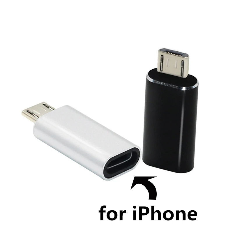

CatXaa Alloy Useful Micro USB Male to 8 Pin USB Cable Converter Charger Data Transmission Adapter for Apple Iphone 5 6 7 8 X