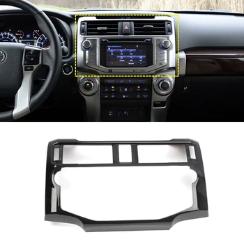 

Black/ Carbon Style Car Accessories Interior Dashboard Navigation GPS Cover Decorative Trim ABS For Toyota 4Runner 2014-2019