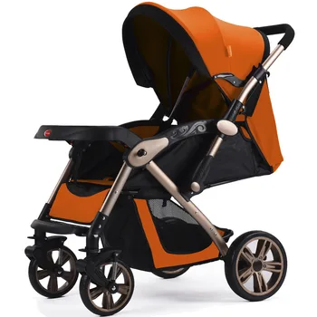 

Babyfond lightweight folding stroller can sit high lying four-wheel shock absorber stroller multi-color optional