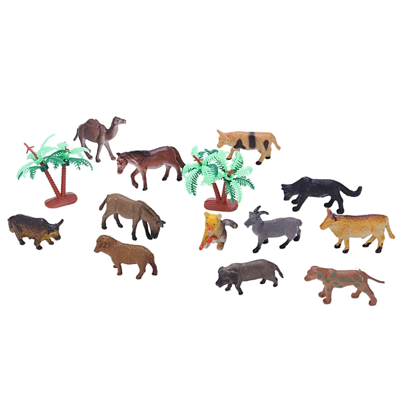 

Model Plastic Animal Figure Toy Set of 12 pcs(Domestic animal)