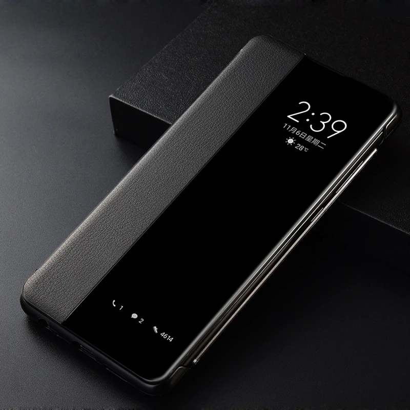 Чехол для huawei P20 lite smart view auto sleep/wake up кожаный флип чехол pro p 30 P30 Pro P10|Чехлы-книжки| |