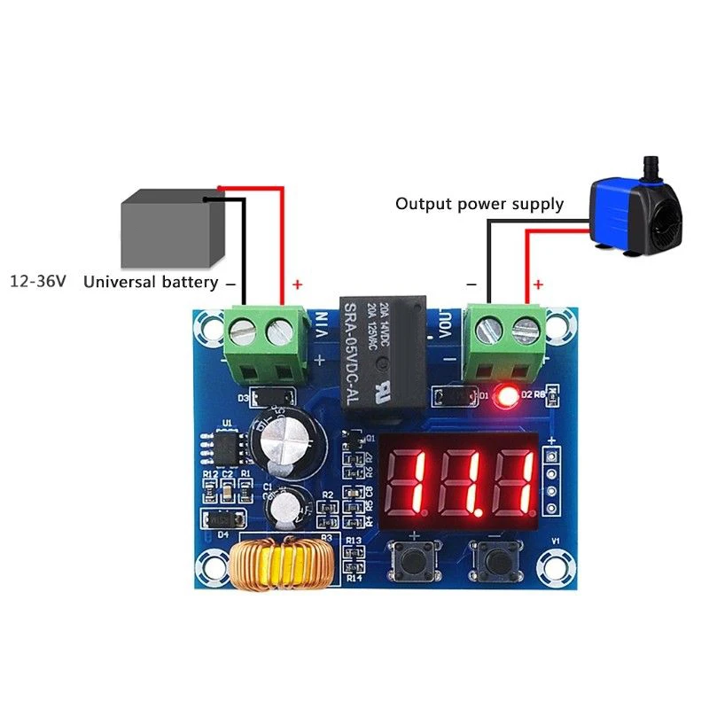 

57*42*19mm Accessory Board Battery Protection Module Over-discharge Low Voltage Disconnect Protection Output New