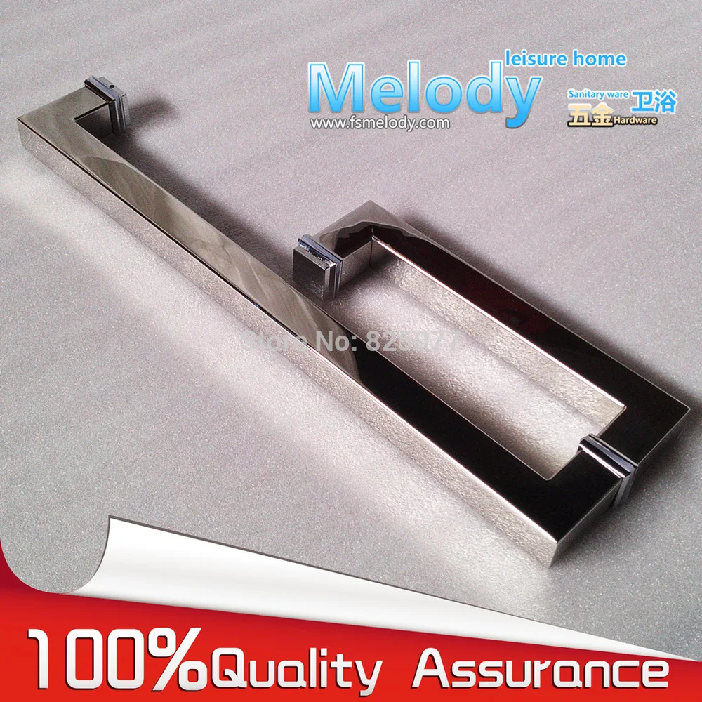 Frameless Shower Door Square tube Handle L shape 3...