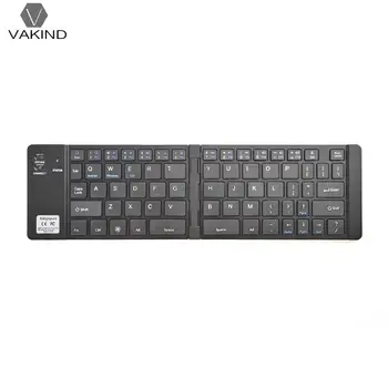

Bluetooth Keyboard Wireless Foldable 69 Keys Tablet PC Keypad with Bracket for Android IOS Windows