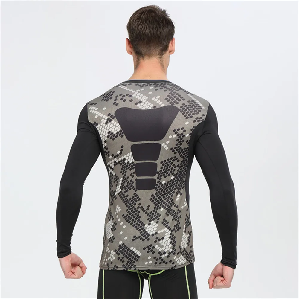 Compression Shirts Bodybuilding Skin Tight Long Sleeves Jerseys