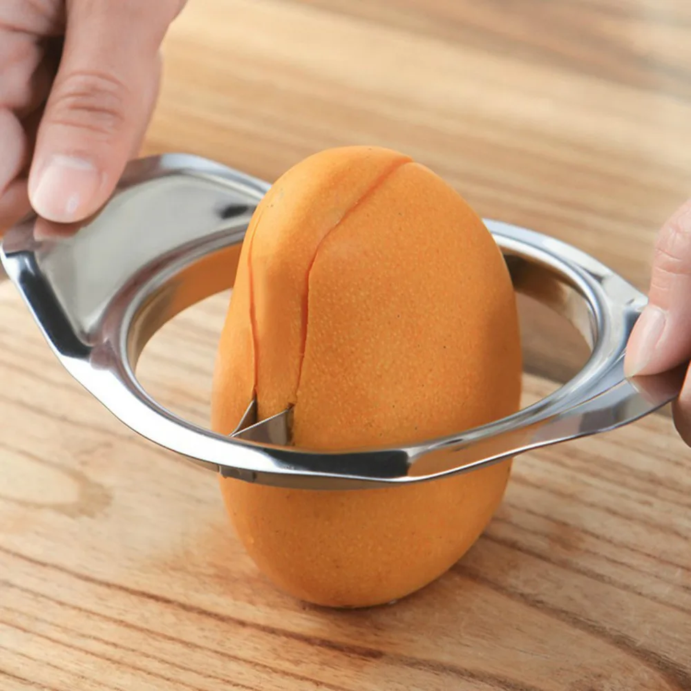 Нож для фруктов резак из нержавеющей стали 1 шт. манго Cut аксессуары для гаджетов для кухни слайсер для персиков резак приспособление для удаления косточек Чоппер#10