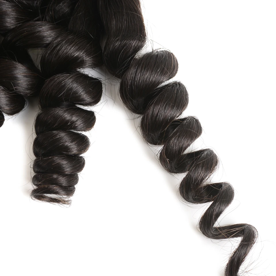 Funmi вьющиеся перуанские человеческие волосы переплетения пучки могут быть рестилизированы красота плюс Африка красивые вьющиеся парики не Реми черного цвета для волос пучки