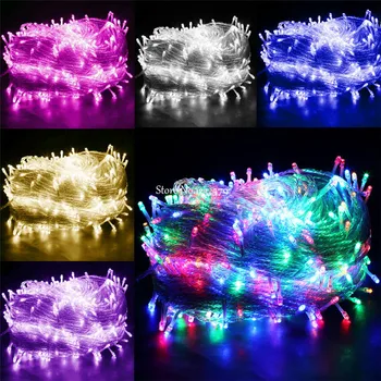 

100M 600 LED AC220V Fairy String Lights Christmas Wedding Party Decorations luminarias lamps Garland Lighting Luces