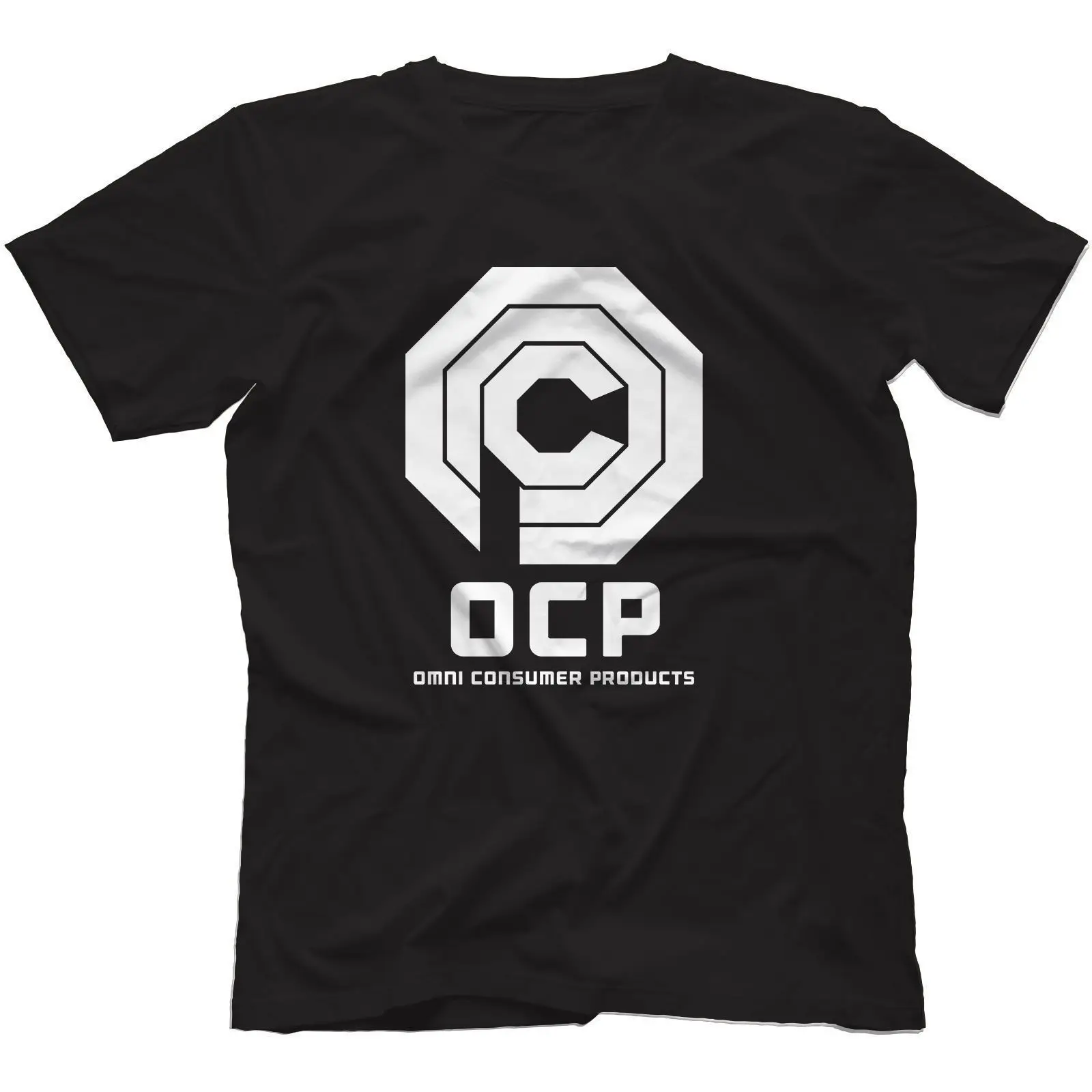 OCP Omnicorp Футболка 100% хлопок Robocop вдохновил Omni потребительские товары дешевые