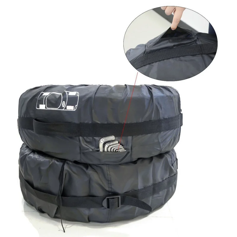

2018 New 4pcs Spare Polyester Winter Summer Car Tire Storage Automobile Tire Accessories Tools wheel Protector 5.8