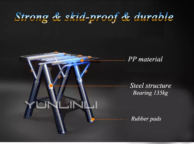Foldable Woodworking Benches Multi-functional DIY Work Table Portable Hardware Benches with Strong Clamping Force