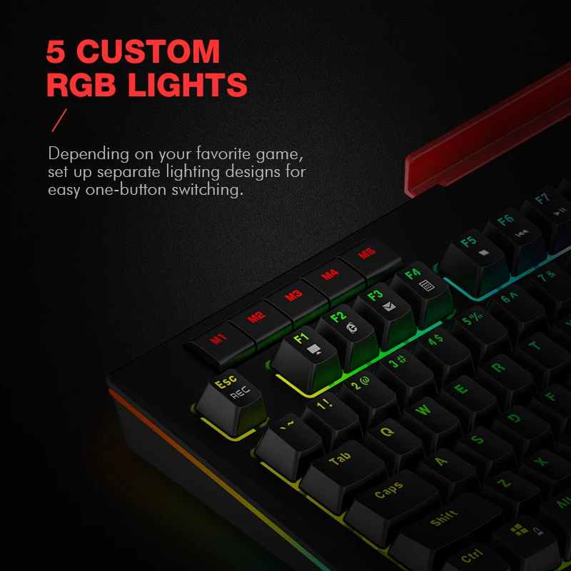  HAVIT Mechanical Keyboard USB Wired 104 Keys Blue Switch Gaming Keyboard Multifunctional Full Color